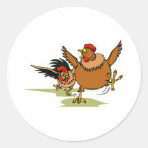 Persecución de pollos etiqueta