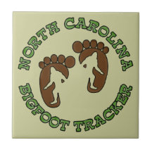 Perseguidor de Carolina del Norte Bigfoot Teja Ceramica