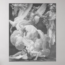 Perseus en medusa del asesinato de Pegaso Poster