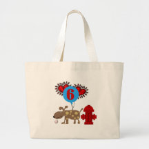 Persiga el 6to cumpleaños bolsa