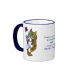 Persiga las mariposas taza de café