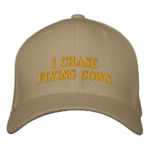 PERSIGO el gorra de las VACAS del VUELO Gorros Bordados