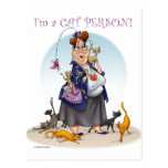persona del gato tarjetas postales