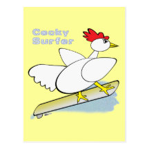 Persona que practica surf chula tarjetas postales