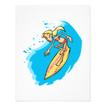 Persona que practica surf de Girlie Invitacion Personal