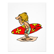 Persona que practica surf del hippy invitación