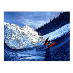 Persona que practica surf tarjetas postales