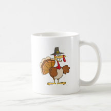 Personaje de dibujos animados de Turquía Tazas De Café