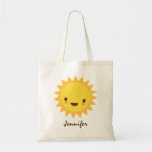 Personaje de dibujos animados lindo del sol del ka bolsa