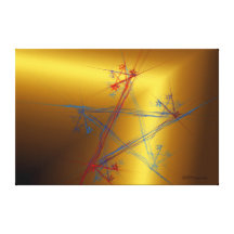 Personal de las estrellas. Fractal.  Lona envuelta Impresiones En Lona Estiradas