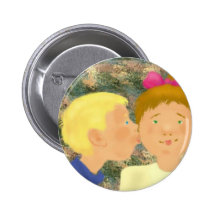 Personalice el botón del beso de la amistad pins