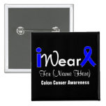 Personalice el cáncer de colon de Blue Ribbon Pin