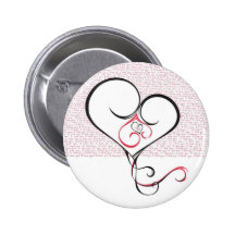 Personalice el el día de San Valentín Pins