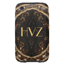 Personalice este diseño goteado vintage del monede tough iPhone 3 coberturas