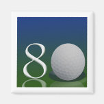 Personalice su propio tema de la pelota de golf 80 imán para frigorífico