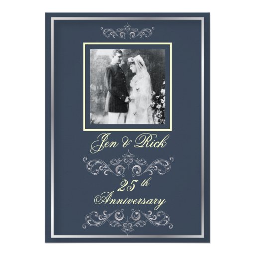 ¡Personalícelo! ¡25to Anniversary/DIY color de la  Invitaciones Personalizada