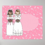 Personalizable 2 novias que casan el poster 2
