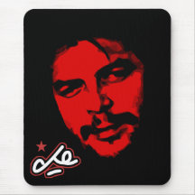 Personalizable de la cara roja de Che Guevara Tapete De Ratones