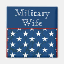 Personalizable de la "esposa militar" iman de nevera