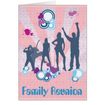 Personalizable de la reunión de familia tarjeta