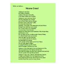 Personalizable del ~ de la postal del credo de Nic