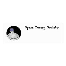 Personalizable del logotipo de Tweep del espacio Tarjetas De Visita