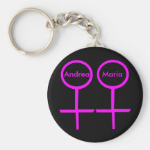Personalizable lesbiano Keycahin de los amantes Llaveros Personalizados