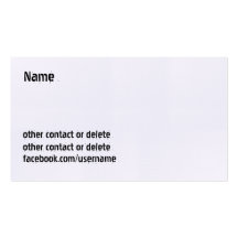 Personalizable personal - Facebook Tarjeta Personal