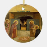 Personalizable religioso de la bella arte de la na ornamentos para reyes magos