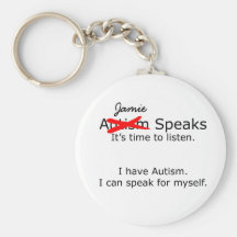 Personalizable usted habla llavero del autismo