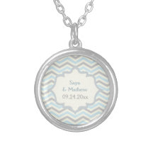 Personalizado azul, gris, de marfil moderno del mo colgante