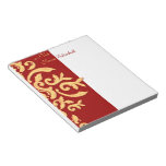Personalizado barroco elegante del ornamento del r libretas para notas