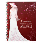 Personalizado casando el cuaderno nupcial del plan cuadernos