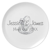 Personalizado casando la placa plato
