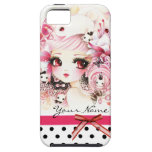 Personalizado - chica hermoso del animado con los  iPhone 5 funda