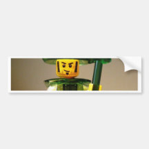 Personalizado chino Minifig del guerrero de la din Etiqueta De Parachoque