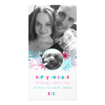 Personalizado de la tarjeta de Navidad de Kristen  Tarjeta Fotografica