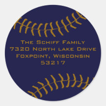 Personalizado del béisbol etiqueta