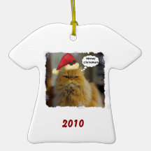 Personalizado del gato persa ornamentos de reyes magos