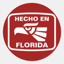 Personalizado del personalizado del en la Florida  Etiqueta Redonda