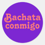 Personalizado latino del baile de la salsa de Bach Pegatinas Redondas