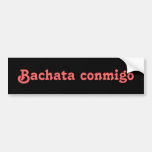 Personalizado latino del baile de la salsa de Bach Pegatina De Parachoque