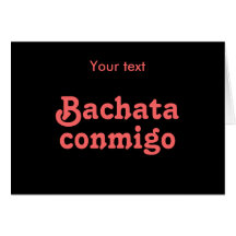 Personalizado latino del baile de la salsa de Bach Tarjetón