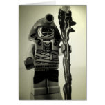Personalizado Minifig de Minifigure del guerrero d Felicitaciones