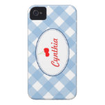 Personalizado rojo de la cereza del país del model iPhone 4 carcasas
