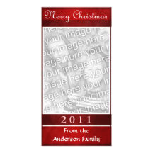 Personalizado simple elegante rojo de las Felices  Tarjeta Personal