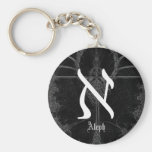 Personalizar Aleph-blanco del llavero del llavero 