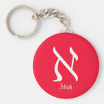Personalizar Aleph-blanco del llavero del llavero 