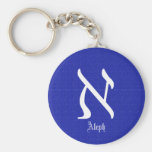 Personalizar Aleph-blanco del llavero del llavero 
