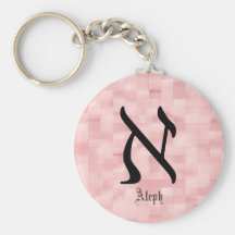 Personalizar Aleph-negro del llavero del llavero d
